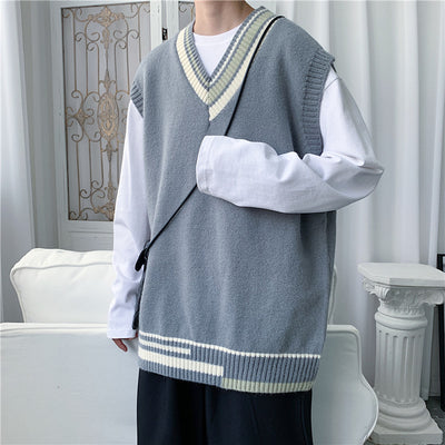 Chaleco Tejido para Hombre Cuello V Moderno - Image 5