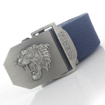 Cinturón Canvas para Hombre con Hebilla Automática Cabeza de Tigre - Image 7