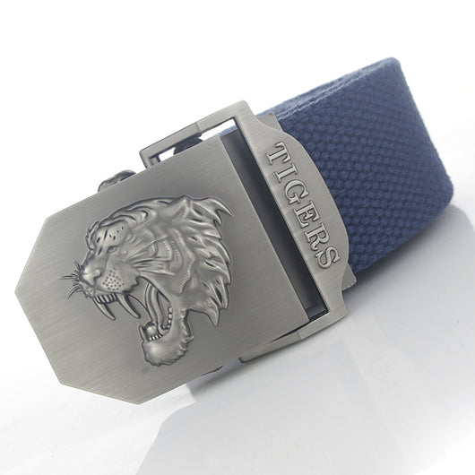Cinturón Canvas para Hombre con Hebilla Automática Cabeza de Tigre - Image 7