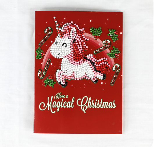 Tarjeta de Navidad con Pintura de Diamantes Creativa - Image 26