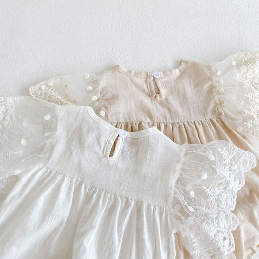 Jumpsuit Elegante con Mangas Volantes y Encaje - Image 9