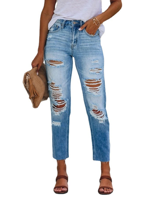 Pantalones Denim Slim Ajustado Efecto Adelgazante - Image 2