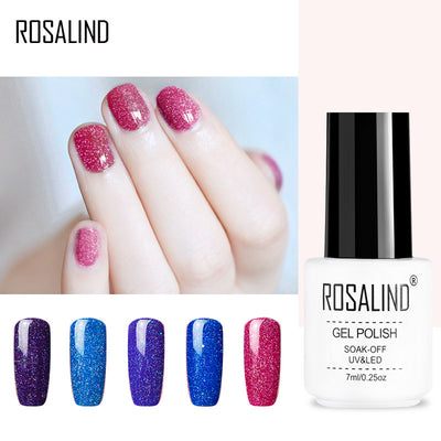 Uñas de Terapia Lumínica Arcoíris con Diseño de Estrellas - 29 Colores - Image 4