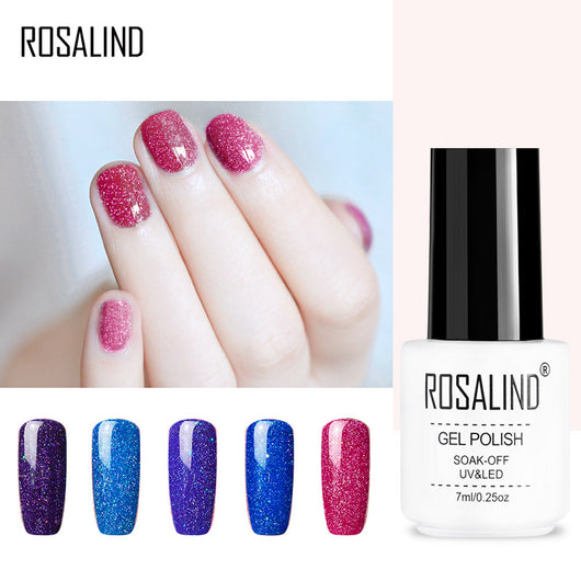 Uñas de Terapia Lumínica Arcoíris con Diseño de Estrellas - 29 Colores - Image 4