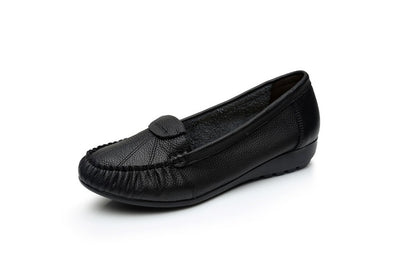 Zapatos Mocasín Cuña Cómodos de Cuero con Suela Suave - Image 7