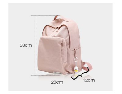 Mochila Oxford Impermeable de Color Sólido para Uso Diario - Image 5