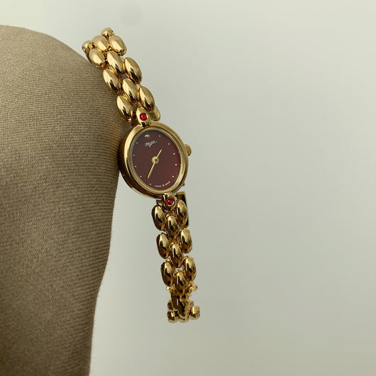 Reloj de Lujo Retro con Esfera Ovalada Pequeña - Tendencia Fashion