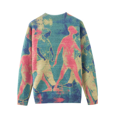 Blusa de Cuello Redondo con Estampado Jacquard - Manga Larga - Image 12