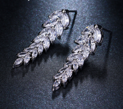 Aretes Largos de Circonita AAA con Estilo Creativo Elegante - Image 4