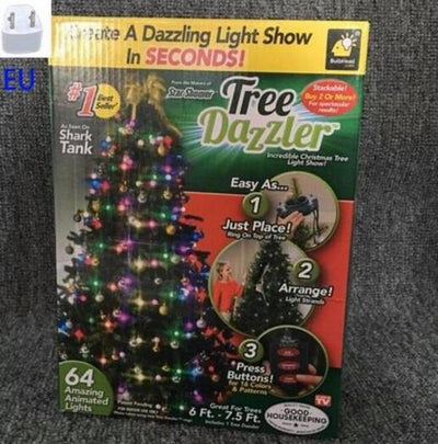 Árbol de Navidad con Proyector de Luces LED - 64 Efectos Luminosos - Image 13