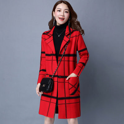 Cardigan de Cuadros Grandes para Otoño e Invierno - Saco Tipo Blazer - Image 16