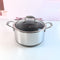 Binaural 316 Stainless Steel Soup Pot with Lid 24CM