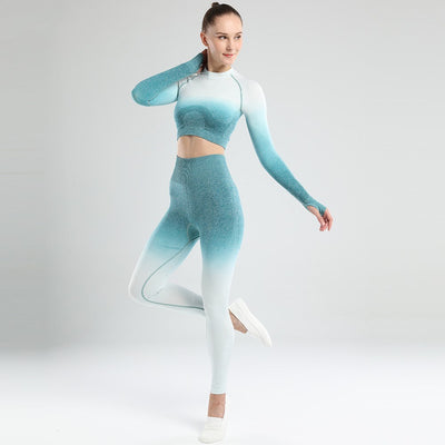 Leggings Levantacaderas con Mangas Largas Seamless para Yoga y Fitness - Image 3