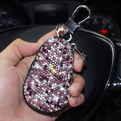 Funda para Llaves de Auto en Cuero con Detalles de Strass - Image 10