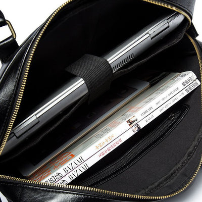 Maletín de Cuero PU con Bandolera para Hombre - Bolso de Negocios - Image 8
