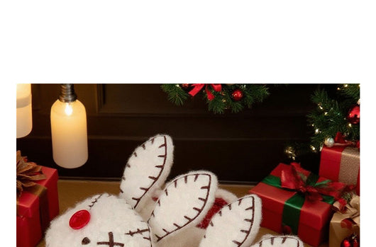 Pantuflas de Algodón con Personalidad Villana - Conejo Pirata para Mujer - Image 22