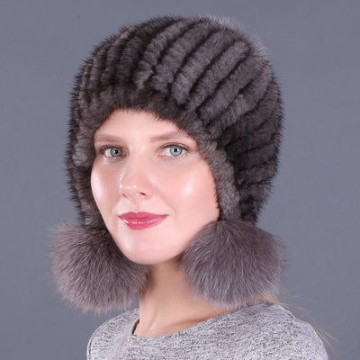 Gorro Cálido de Piel Sintética para Mujer - Image 13
