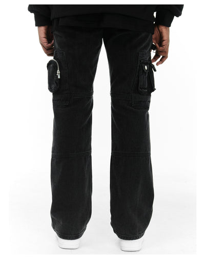 Pantalones de Trabajo Funcionales Multibolsillos Corte Recto Otoño - Image 8