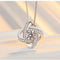 Sterling Plateado Four-Leaf Clover Necklace Necklace 1pc