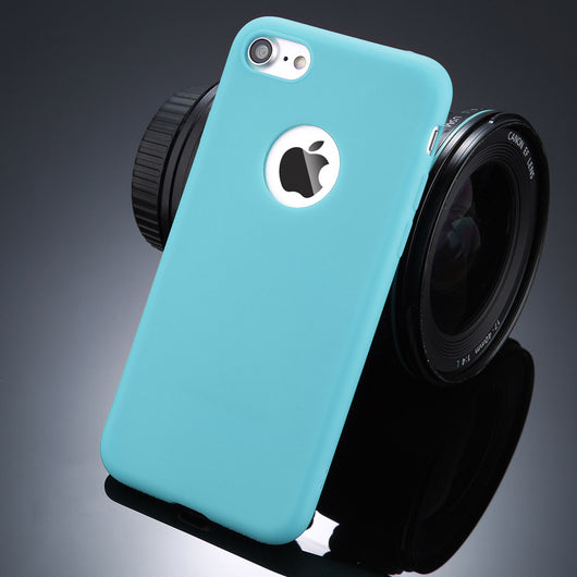 Funda Protectora de Silicona Suave para iPhone - Colores Pastel Compatible con iPhone 7 Plus, X, 6S y Más - Image 5