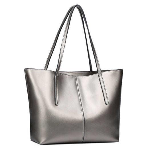 Bolsa de Cuero Elegante de Un Solo Asa - Diseño Minimalista Multiuso