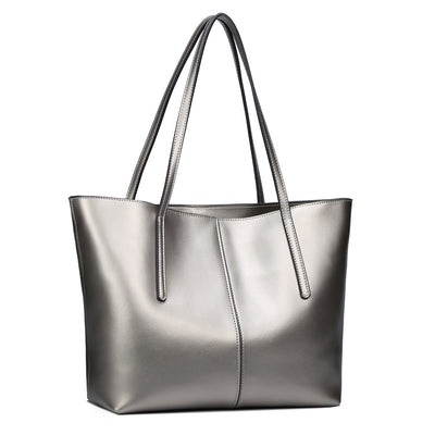 Bolsa de Cuero Elegante de Un Solo Asa - Diseño Minimalista Multiuso