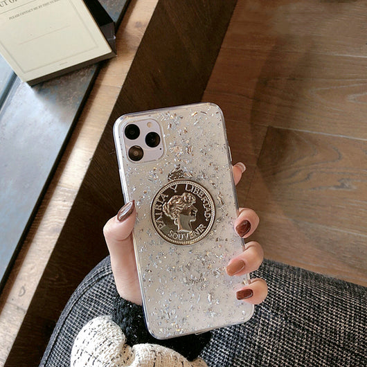 Funda para teléfono con lentejuelas doradas - Image 18
