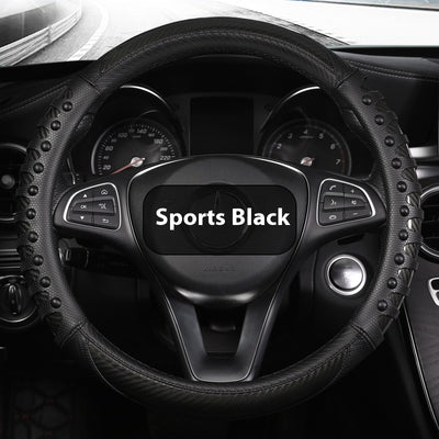 Funda de Volante de Cuero y Silicona para Todas las Estaciones - Image 9