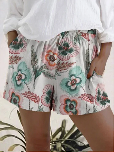 Shorts Elásticos de Cintura Alta Estampados para Mujer - Image 9