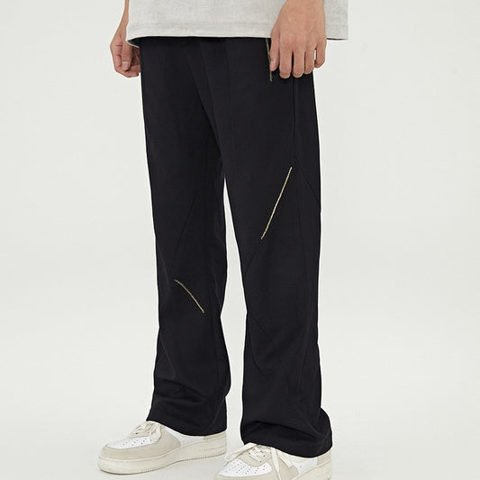 Pantalones Acampanados Casuales de Color Liso - Corte Boot Versátil