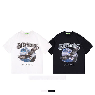Playera Holgada de Hip-hop Americana para Parejas - Image 12