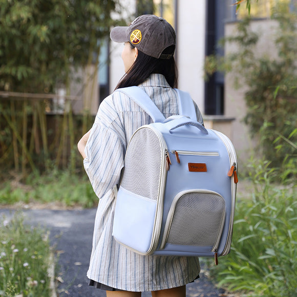 Mochila Transportadora Respirable para Mascotas - Plegable y Portátil