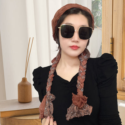 Pañuelo Tejido a Mano con Trenza para Niñas - Accesorio de Moda Delgado - Image 53