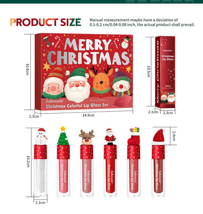 Set de 6 Labiales Mate Velvet Rojo Navidad - Regalo Perfecto - Image 7