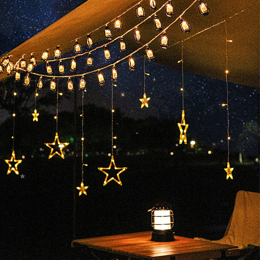 Luces LED Estilo Linterna Retro - Guirnalda Decorativa a Batería para Fiestas y Jardín - Image 18