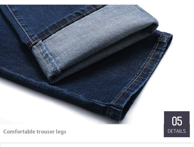 Jeans Rectos Elásticos para Hombre - Primavera Otoño Fit Cómodo - Image 28