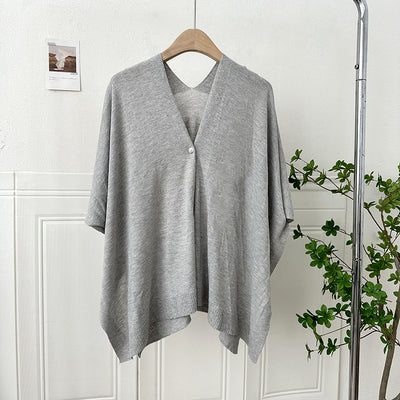 Chaleco Cardigan Tejido Ligero Liso con Hebilla - Prenda Versátil All-Match - Image 4