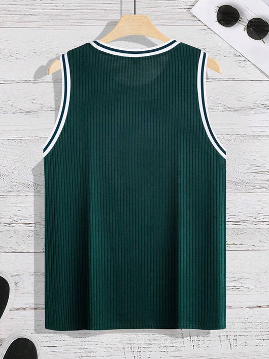 Chaleco Deportivo Ajustado con Rayas Verticales Tejidas - Image 15