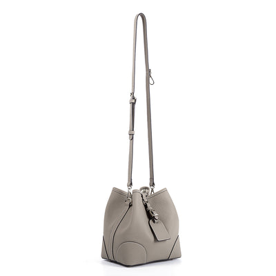 Bolso Cubo Retro de Cuero Genuino con Patrón Grabado y Cordón Ajustable - Image 14