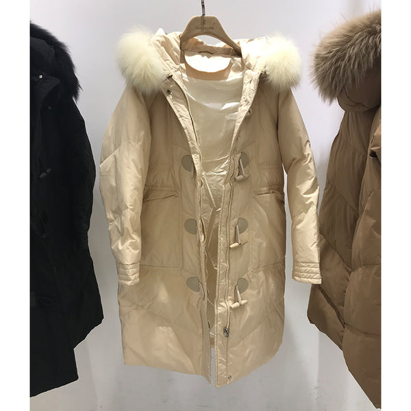 Chaqueta de Plumas de Pato Blanco Premium