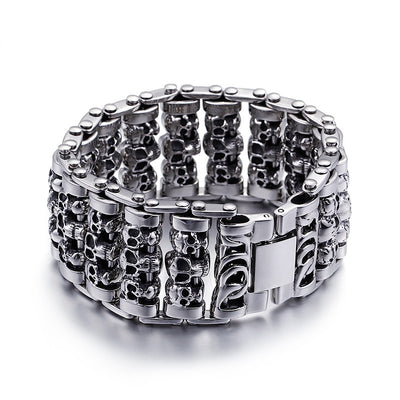 Pulsera de Acero Titanio con Calavera - Image 7