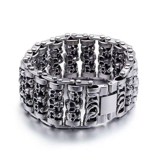 Pulsera de Acero Titanio con Calavera - Image 7