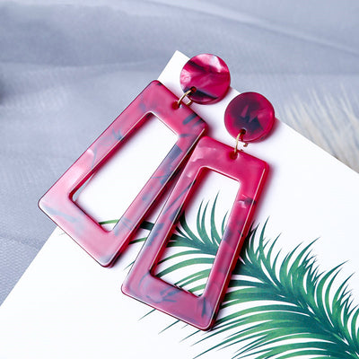 Aretes de Acrílico Estampado Leopardo - Image 8
