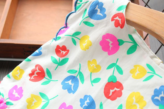 Vestido sin mangas con cuello redondo para niñas - Image 5