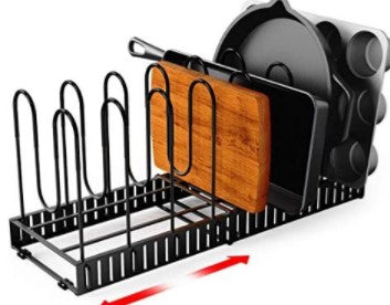 Escurridor de Platos de 8 Niveles en Hierro - Organizador de Cocina Negro - Image 2