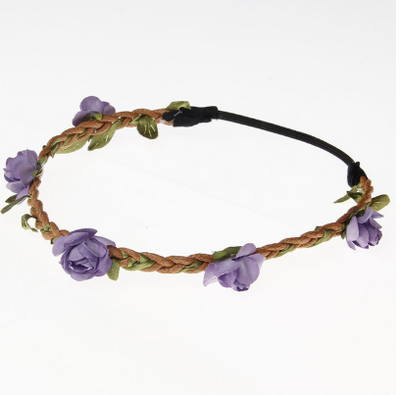 Diadema Tejida de Rosa para Niñas - Image 10