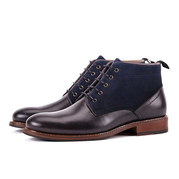Botas Martin Altas de Cuero Británico para Hombre - Estilo Casual Clásico
