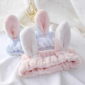 Tiara Coreana de Orelhas de Coelhinho Kawaii - Acessório Adorável para o Cabelo