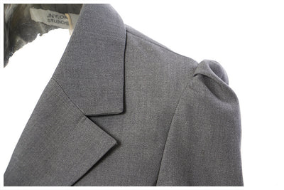 Blazer Elegante Cintura Ajustada con Dobladillo Floral Backless - Image 9