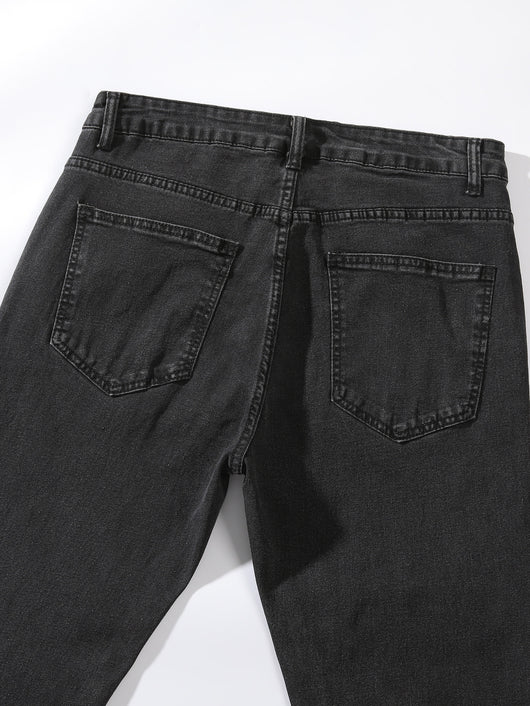 Jeans Skinny Elásticos de Corte Moderno para Hombre - Image 20